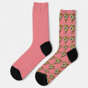 Cosmic Pizza Adventure" Socks