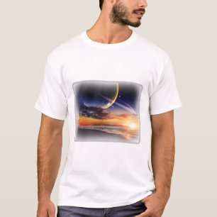 Cosmic Planet Horizon Basic T-Shirt