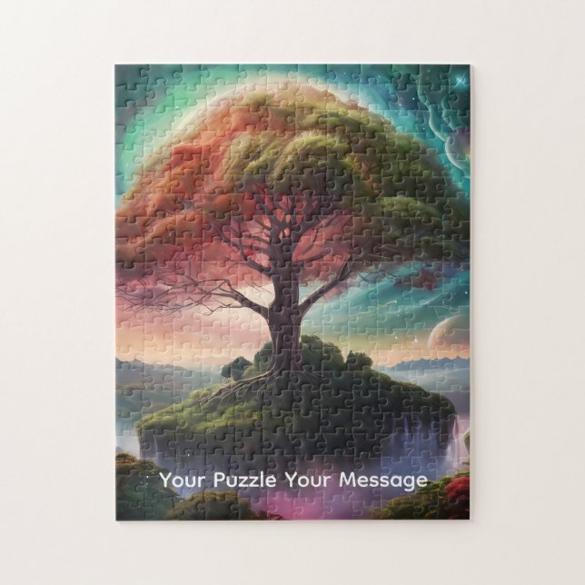 Cosmic planets & colourful worlds jigsaw puzzle (Vertical)