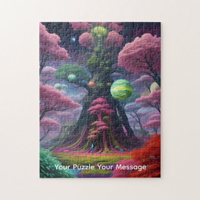 Cosmic planets & colourful worlds jigsaw puzzle (Vertical)