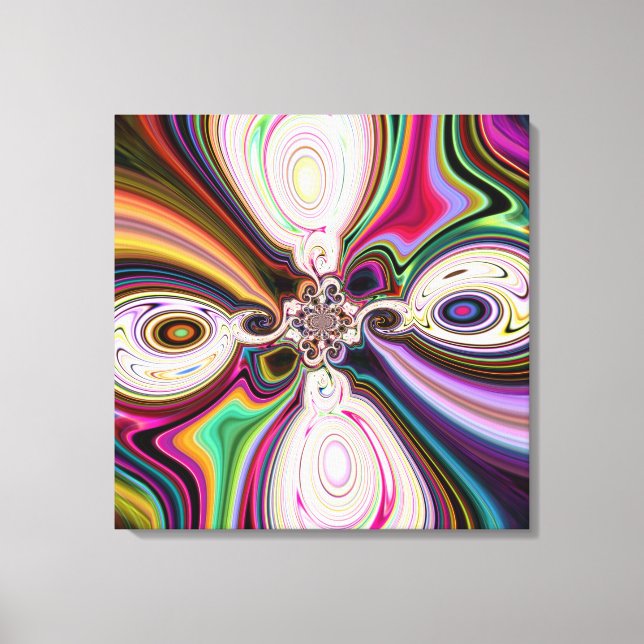 Cosmic Polar 5 Swirls Canvas Prints (Front)