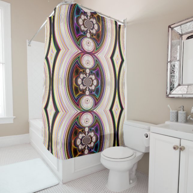 Cosmic Polar Rays Shower Curtain (In Situ)