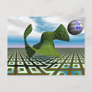 Cosmic Poodle Postcard