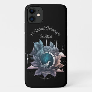 Cosmic Portal: A Surreal Gateway to the Stars iPhone 11 Case