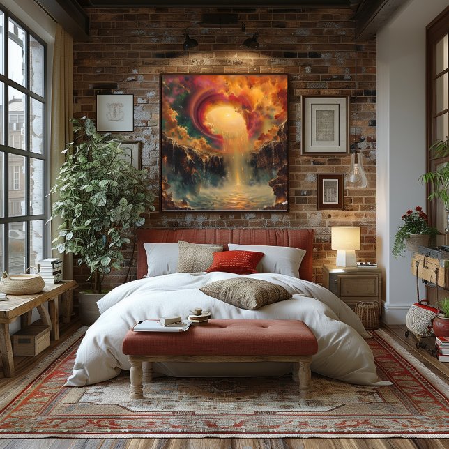 Cosmic Portal: Impressionist and Surreal Poster (Creator Uploaded)