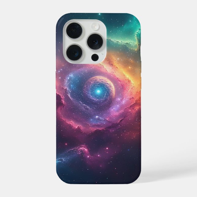 Cosmic Portal Nebula Design iPhone Case (Back)