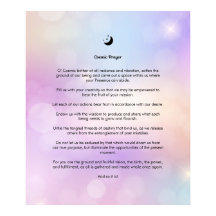 Cosmic Prayer Poster Wall Art