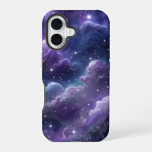 Cosmic Purple Galaxy with Glittering Stars – Dream