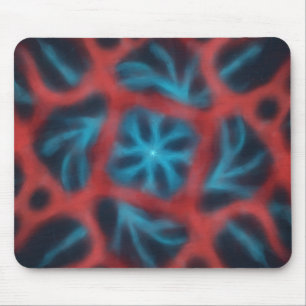 Cosmic Radial Burst Design Metal Wall Art Mouse Mat