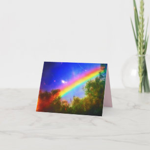 COSMIC RAINBOW SMALL GREETING CARD