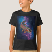 Cosmic Rainbow Trout Swimming in Galaxy Nebula
