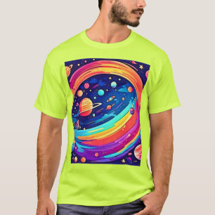 Cosmic Rainbow Vortex T-Shirt