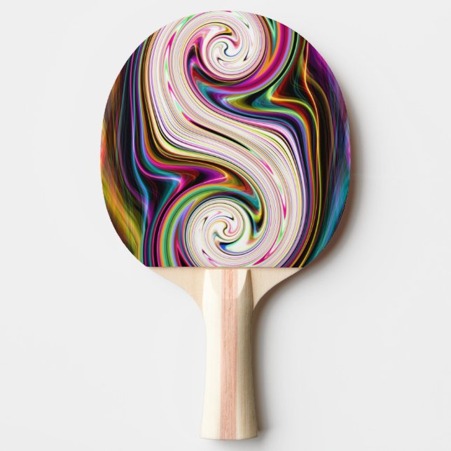 Cosmic Rays 3 Swirls Ping Pong Paddle (Front)