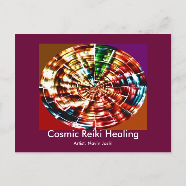 COSMIC REIKI HEALING POSTCARD (Front)