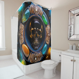 Cosmic Requiem Precious Shower Curtain