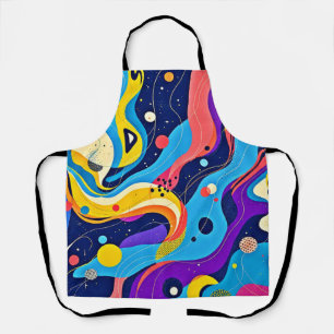 Cosmic Rhythm Art Apron