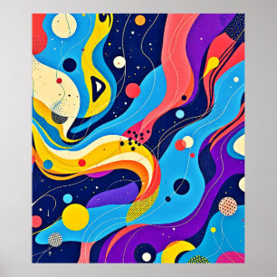 Cosmic Rhythm Art  Poster
