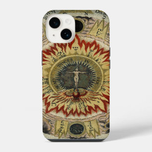 Cosmic Rose Mandala iPhone 14 Case