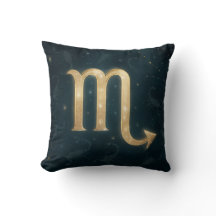 Cosmic Scorpio Zodiac with Celestial Silhouettes