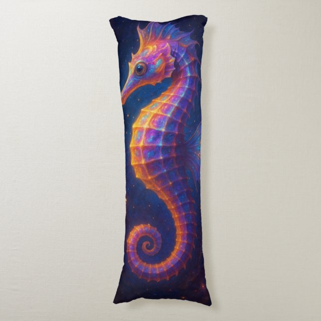 Cosmic Seahorse Body Cushion (Front Vertical)