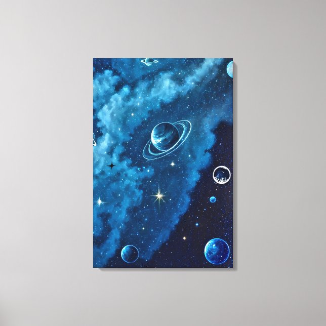 Cosmic Serenity Canvas Print (Front)