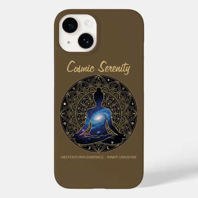 Cosmic Serenity Meditation – Galaxy Mandala  Case-Mate iPhone Case (Back)