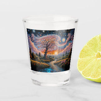 “Cosmic Serenity” Shot Glass