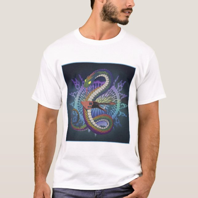 Cosmic Serpent Shredder T-Shirt (Front)