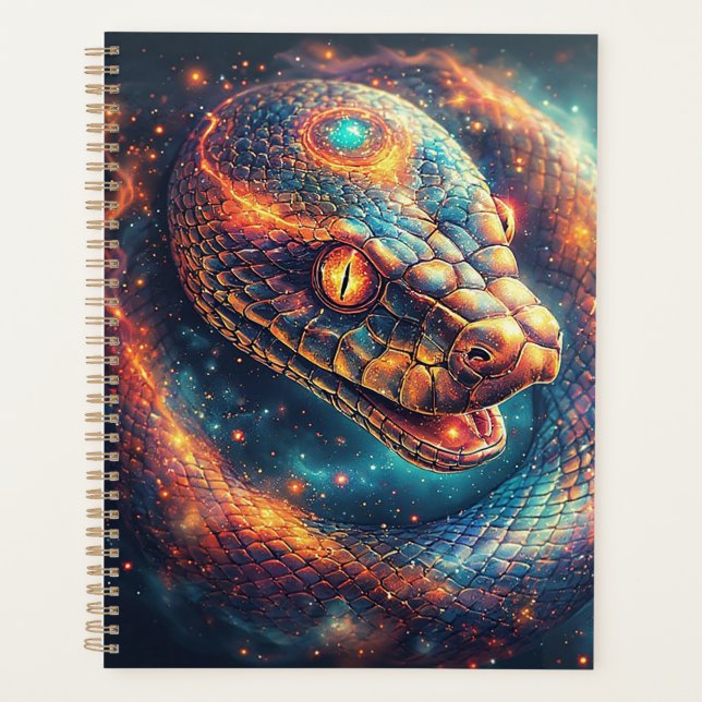 Cosmic Serpent with Glowing Scales Planner (Front)