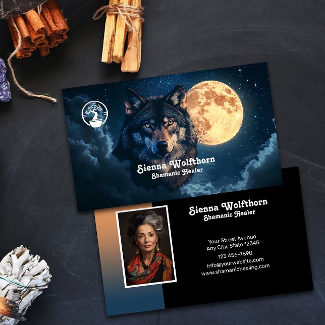 Cosmic Shamanic Healer Business Card (Creator Uploaded)