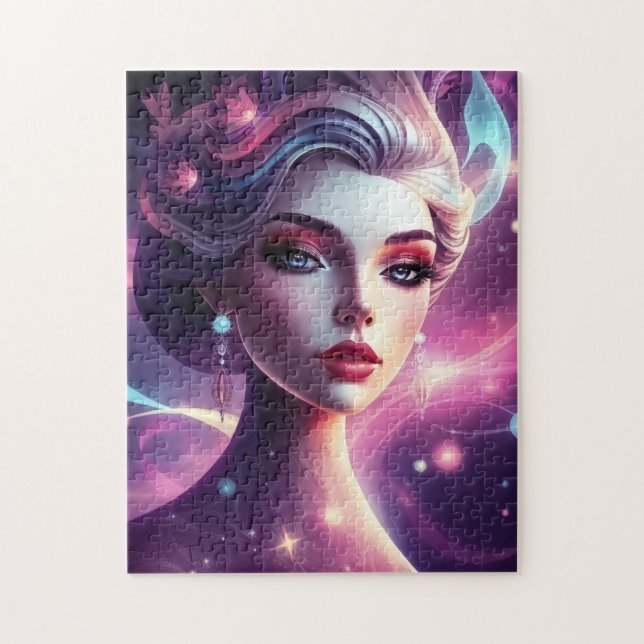 Cosmic Siren's Gaze Jigsaw Puzzle (Vertical)