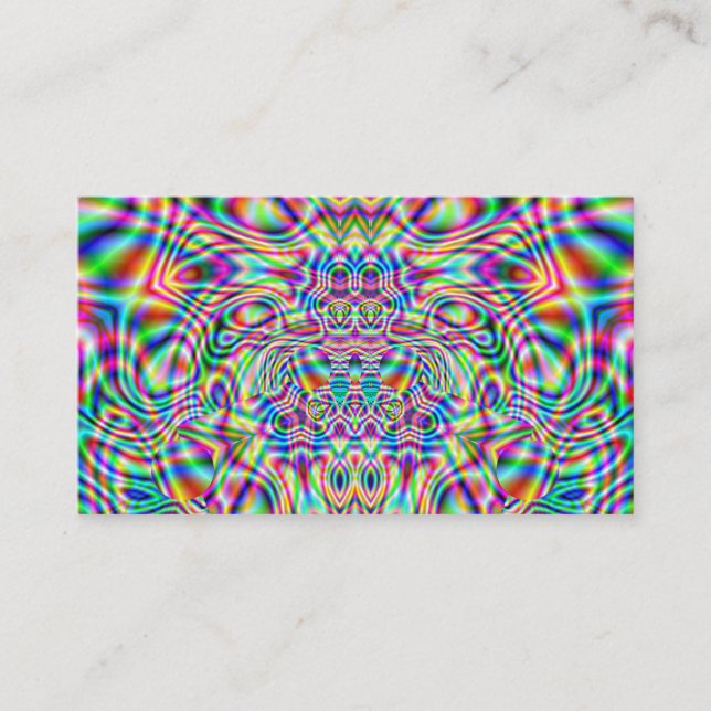 Cosmic Sixties Light Show Art Business Card (Front)