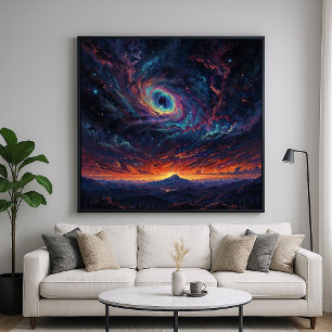 Cosmic Skies - Cosmic Illustration Style Poster