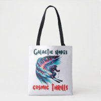 Cosmic Skiing Adventure in Space