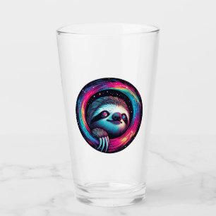 Cosmic Sloth Galaxy Art Glass