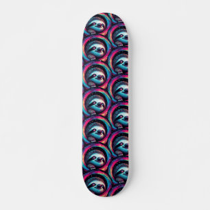 Cosmic Sloth Galaxy Art Skateboard