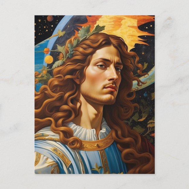*~* Cosmic Soldier of  God Universe Earth AP50  Postcard (Front)