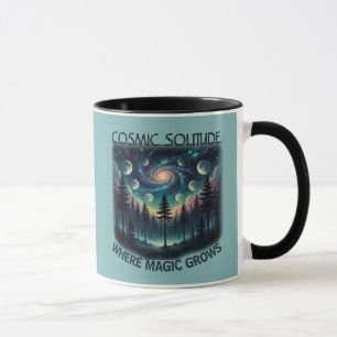 Cosmic Solitude Galaxy Forest • Moon Phases Mug