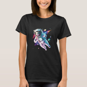 Cosmic Space Cat Astronaut Catstronaut Cat Graphi T-Shirt