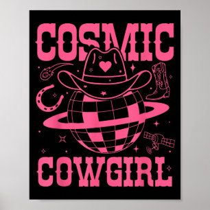 Cosmic Space Cowgirls Shirt Bachelorette Party Poster