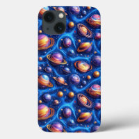 Cosmic Space Design Stars Moon Planet Universe