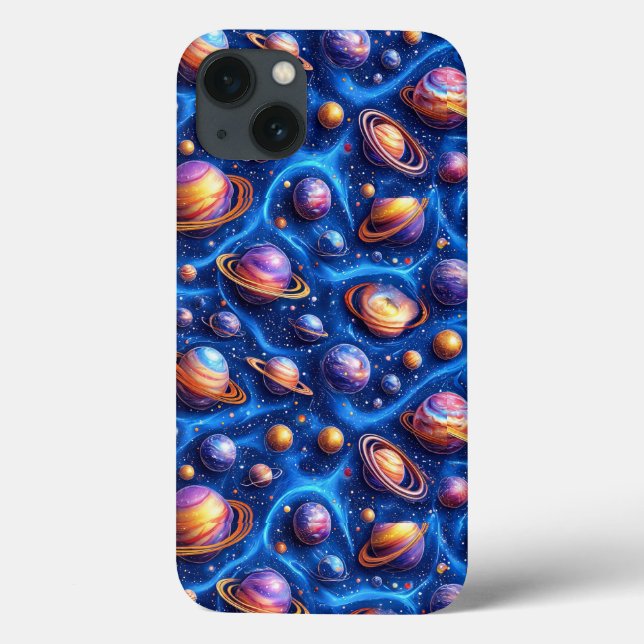 Cosmic Space Design Stars Moon Planet Universe Case-Mate iPhone Case (Back)