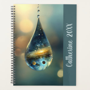 Cosmic Space Elegant Feminine Botanical Nature Planner