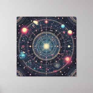 Cosmic Space Odyssey Canvas Print