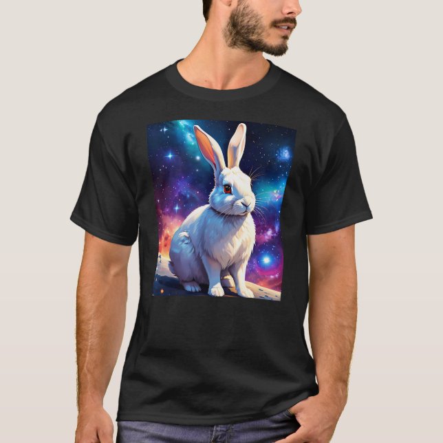 Cosmic Space Rabbit - Intergalactic Adventure T-Shirt (Front)