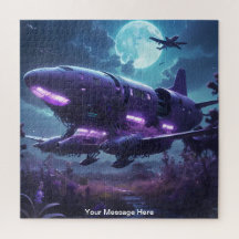 Cosmic Spaceship with vibrant Neon Colour