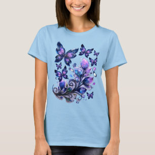 Cosmic Sparkle Butterflies T-Shirt