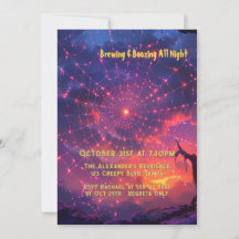 Cosmic Spider Web Halloween Custom