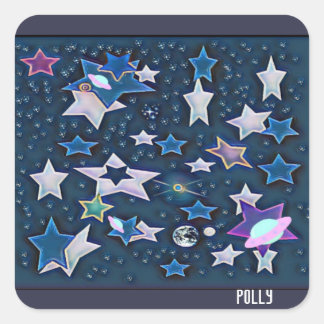 Cosmic Square Sticker