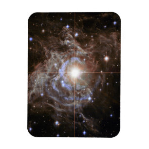 Cosmic Star Holiday Wreath Magnet